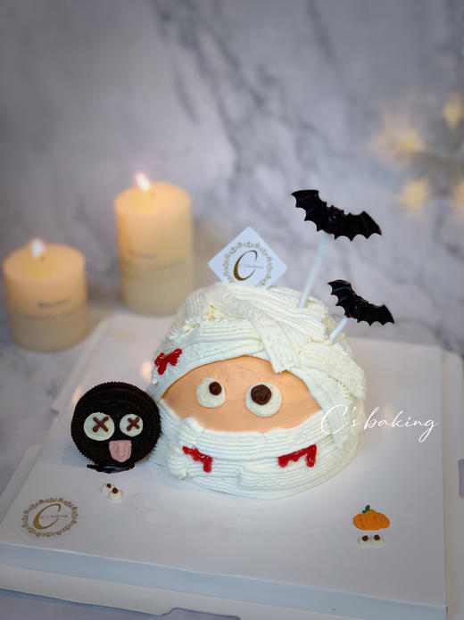 哇鬼出动/捣蛋鬼/搞怪可爱木乃伊 忌廉蛋糕 （默认自提，收费配送请联系客服） 商品图1