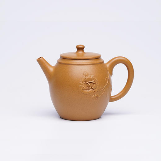 龙德堂陶艺 汤宣武《十二月花神·出水芙蓉（十月芙蓉花）》金砂段 280cc 商品图4