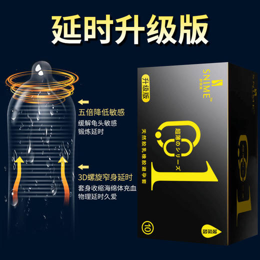 【超薄无套感】舒奈美超薄0.01玻尿酸超零感延时水润滑避孕套持久男用安全套性情趣用品酒店避孕套 商品图8