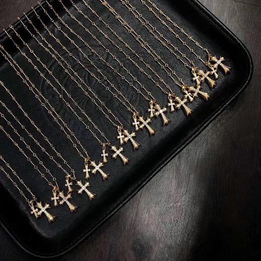 22K金zui热门的十字项链 商品图7