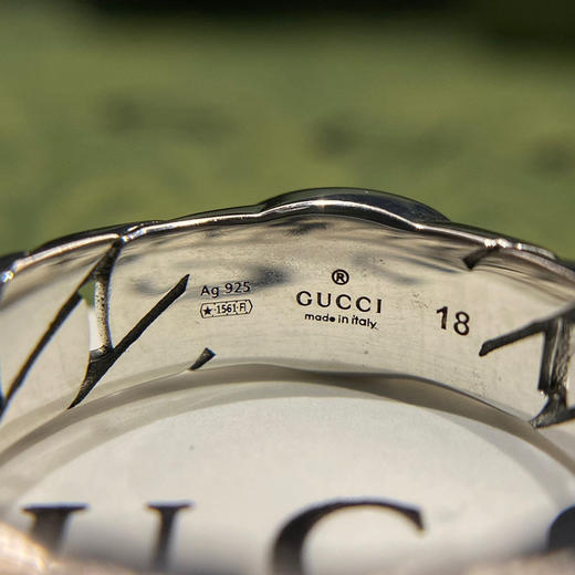 𝐠𝐮𝐜𝐜* interlocking 双G链纹戒指 商品图2