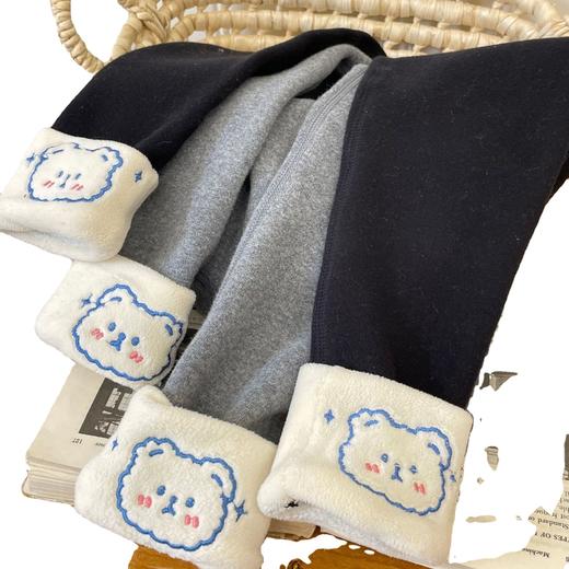 超百搭！【加绒加厚，刺绣超可爱】新款女童保暖打底裤，秋冬季外穿舒适柔软保暖裤 商品图4