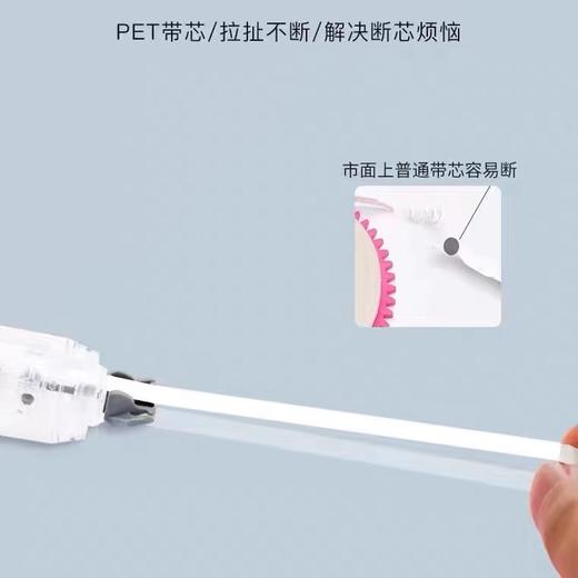 台湾oval欧文修正带QSR-506雾感透明白色笔式修改带限定款ins马卡龙系列360°按动型涂改带可换替芯6m改正带 商品图2