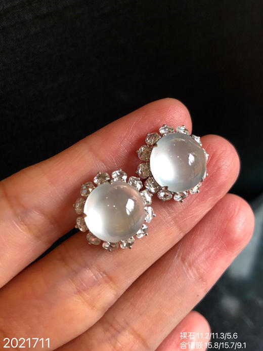 2021711，高冰蛋面耳钉。具体价格微信咨询 商品图8
