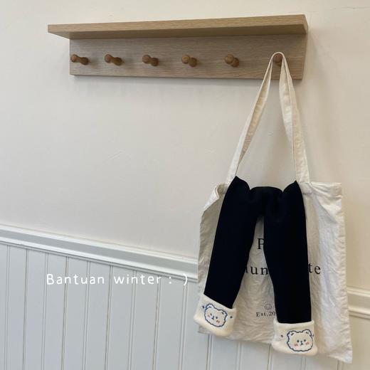 超百搭！【加绒加厚，刺绣超可爱】新款女童保暖打底裤，秋冬季外穿舒适柔软保暖裤 商品图1