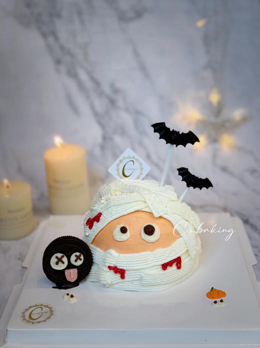 哇鬼出动/捣蛋鬼/搞怪可爱木乃伊 忌廉蛋糕 （默认自提，收费配送请联系客服） 商品图0