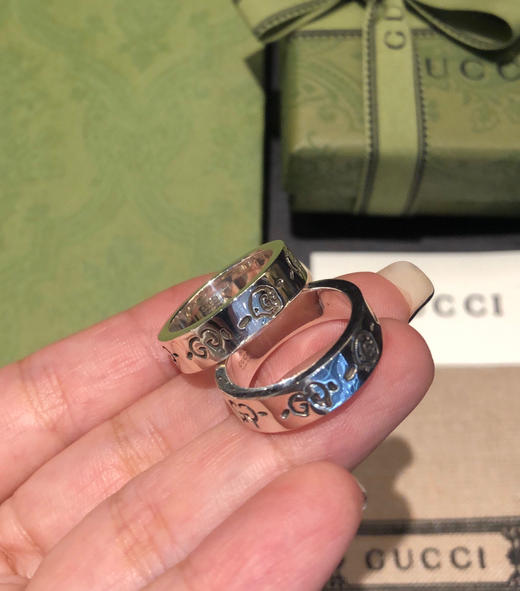 𝐆𝐮𝐜𝐜• Ghost纯银戒指6mm 商品图5