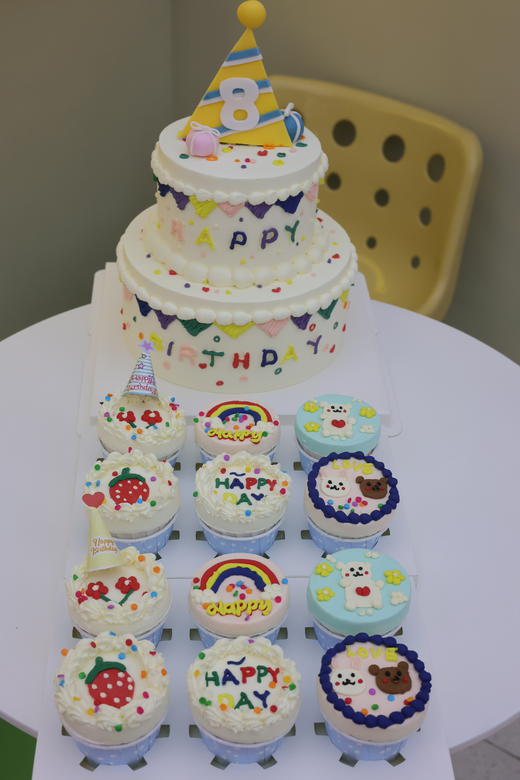 双层翻糖帽宝宝周岁（纸杯蛋糕需额外购买） 商品图2