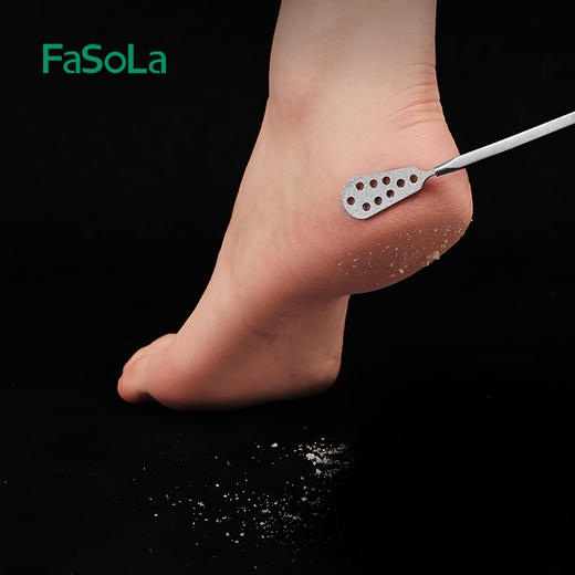 FaSoLa不锈钢双面搓脚器锉脚板锉去死皮去老茧工具磨脚石 商品图2