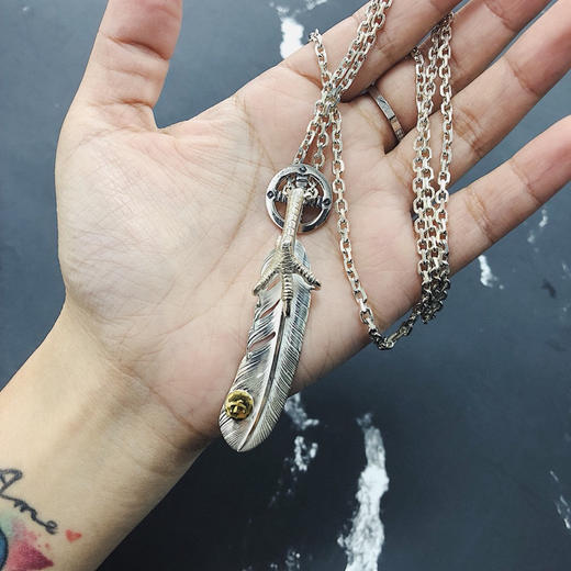 高桥Goro’s 真正的全手工制做 独家▫️
林俊杰同款羽毛项链 商品图1