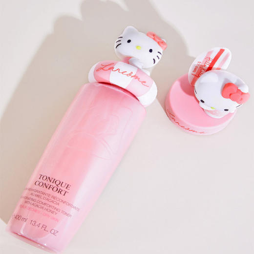 国内专柜 兰蔻hello kitty联名限量版两款随机发货Lancome/兰蔻清滢柔肤水400ML现货直发 商品图1