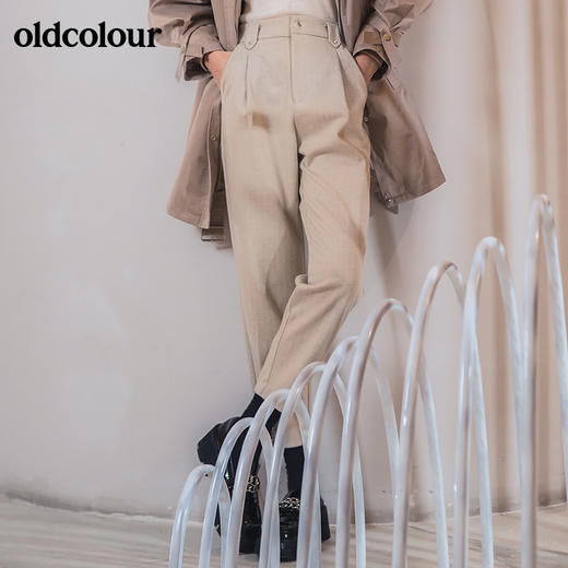 oldcolour2022冬季新款时尚气质休闲百搭设计款长裤GN41073951 商品图3