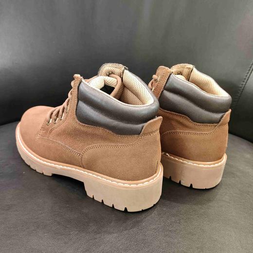 lfgj BA902 马丁靴女英伦风复古短筒单靴磨砂真皮厚底大头系带短靴 商品图2