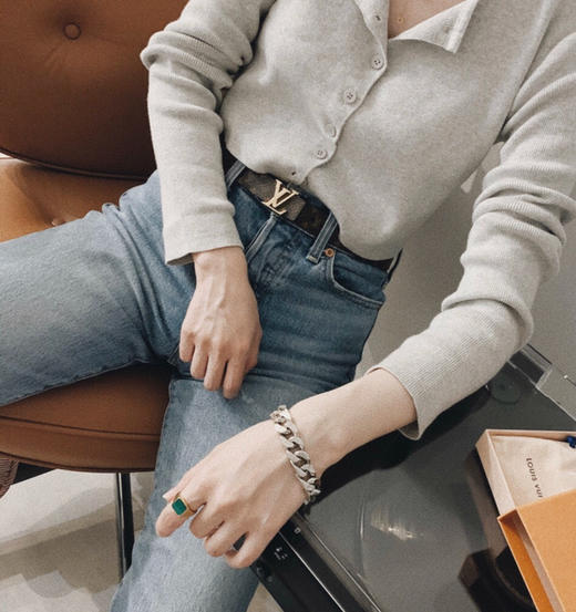 Louis Vuitton LV Chain Links 钢制金属logo项链 商品图8