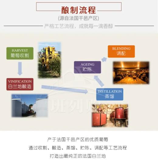 【中欧班列直供】法国威尼登佰喜太阳王路易十四XO白兰地 700ml/瓶   原装进口 商品图5