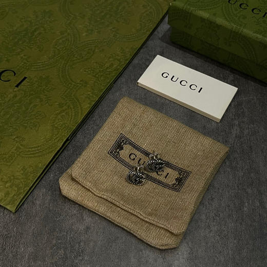 Gucci古驰  螺纹双G耳钉 商品图9