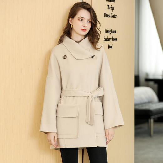 HR WA5501A9双面羊毛大衣时尚双面呢大衣 商品图1