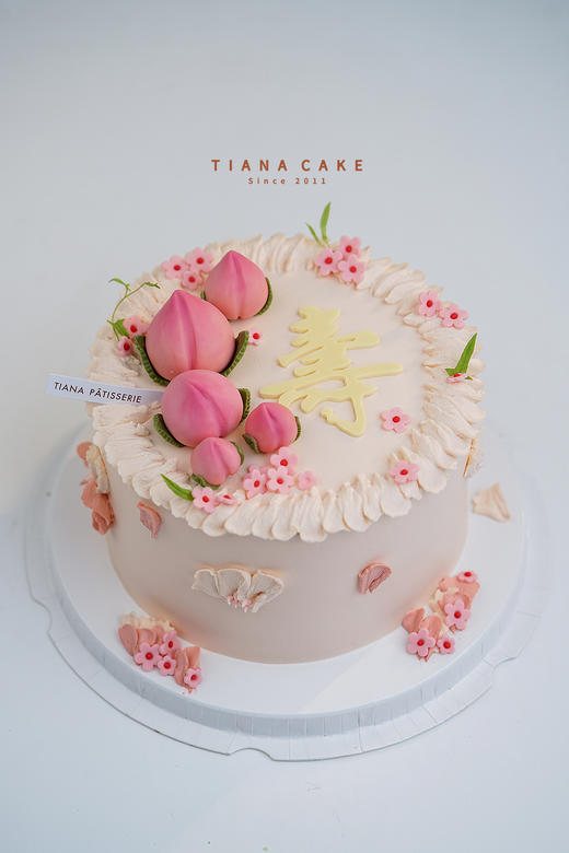 【纯手工翻糖定制】寿桃装饰款 商品图2