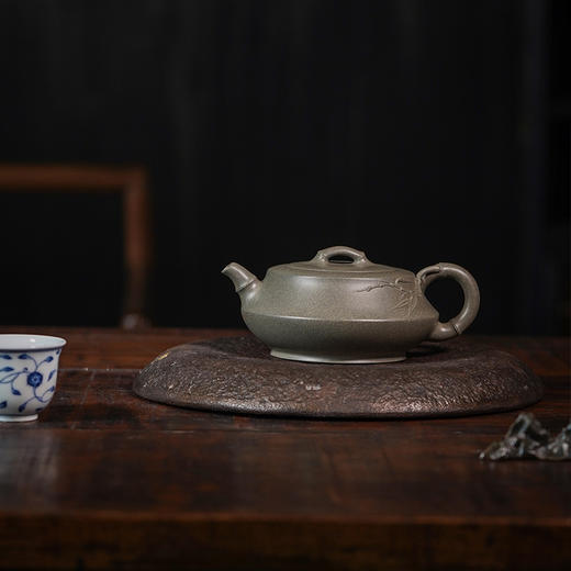 龙德堂陶艺 汤宣武制 《竹础》芭蕉青 260cc 库存请咨询客服 商品图0