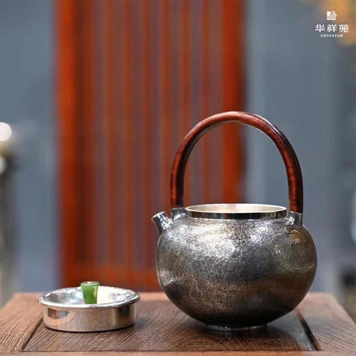 华祥苑-珠圆玉润提梁银壶220ml 商品图2