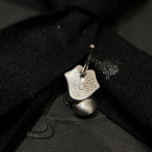 𝐂𝐡𝐫𝐨𝐦𝐞 𝐡𝐞𝐚𝐫𝐭𝐬克罗心滚石舌头耳钉 商品图3