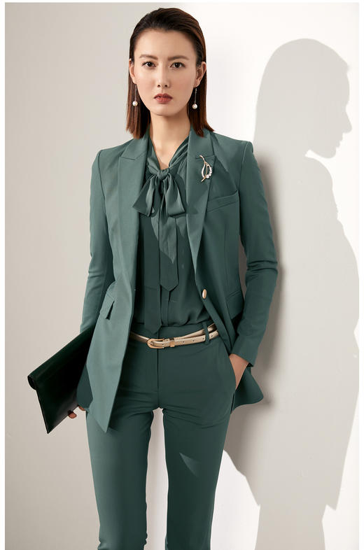 颈袖添香-套裤-JG4A4784T1XC “华尔街精英” 女裤套装 羊毛 商品图3