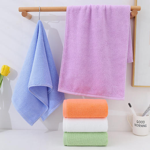 「五色可选！青春派毛巾」青春派纯棉毛巾 居家日用毛巾柔软吸水毛巾布艺 商品图4