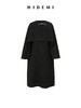 HIDEMI 美利奴羊毛廓形极简皮扣设计感斗篷/连衣裙两件套 商品缩略图14