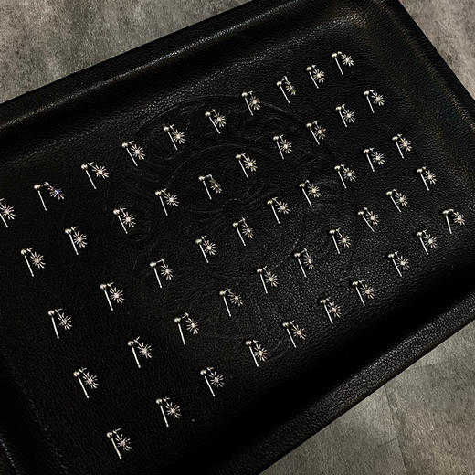 短十字花镶石吊坠耳钉 商品图8