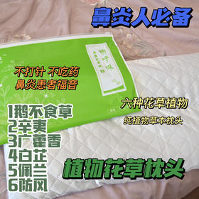 【花渐团购】植物花草枕头 鼻炎人必备