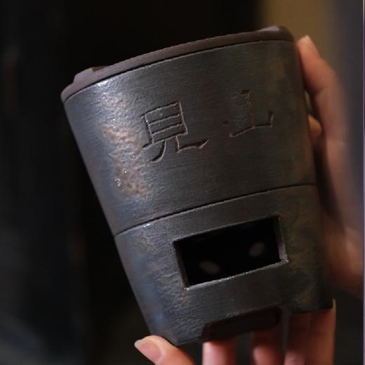 见山炭炉 黑金釉 商品图0