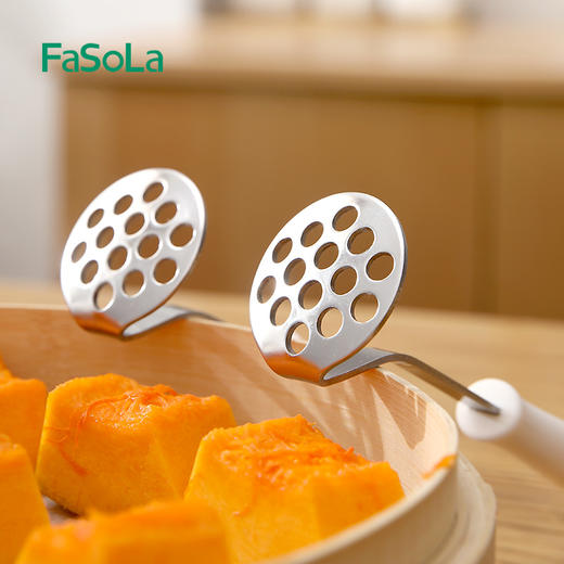 FaSoLa压泥器土豆泥婴儿辅食压碎捣碎器马铃薯水果捣压棒碾压家用 商品图3