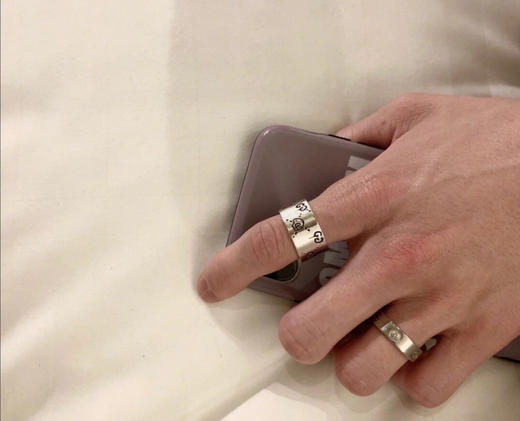 𝐆𝐮𝐜𝐜• Ghost纯银戒指9mm 商品图2