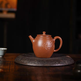 龙德堂陶艺 汤宣武《十二月花神·傲霜淡雅（九月菊花）》降坡泥 280cc