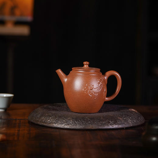 龙德堂陶艺 汤宣武《十二月花神·傲霜淡雅（九月菊花）》降坡泥 280cc 商品图0