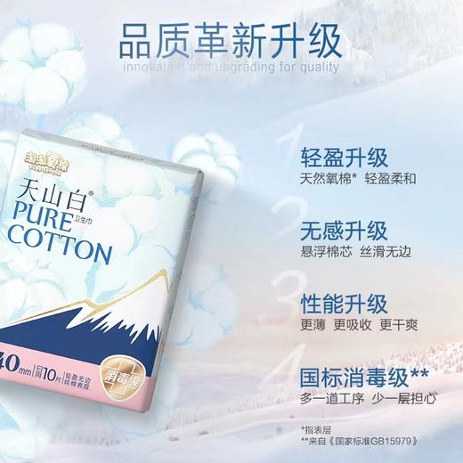 淘淘氧棉日用无香卫生巾10片装 商品图3