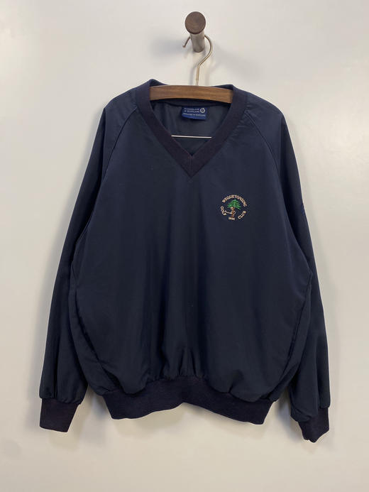 90年代 Vintage 美国制 SUNDERLAND of SCOTLAND GOLF 高尔夫俱乐部 苏格兰设计 彩织罗纹 运动罩衫_SLSS(S) 商品图1