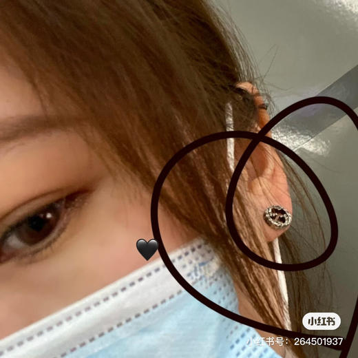 Gucci古驰  双G雕刻耳钉 商品图3