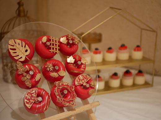 红色主题甜品台  具体私信 商品图4