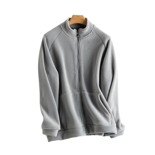 摇粒绒外套 双层摇粒绒面料，精梳拉绒 轻盈蓬松保暖 商品图4