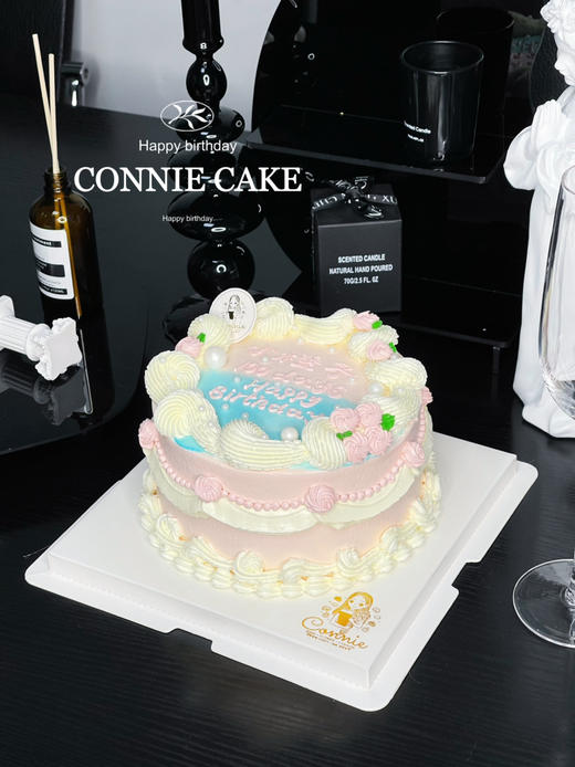 【1228】复古粉蓝渐变 商品图3