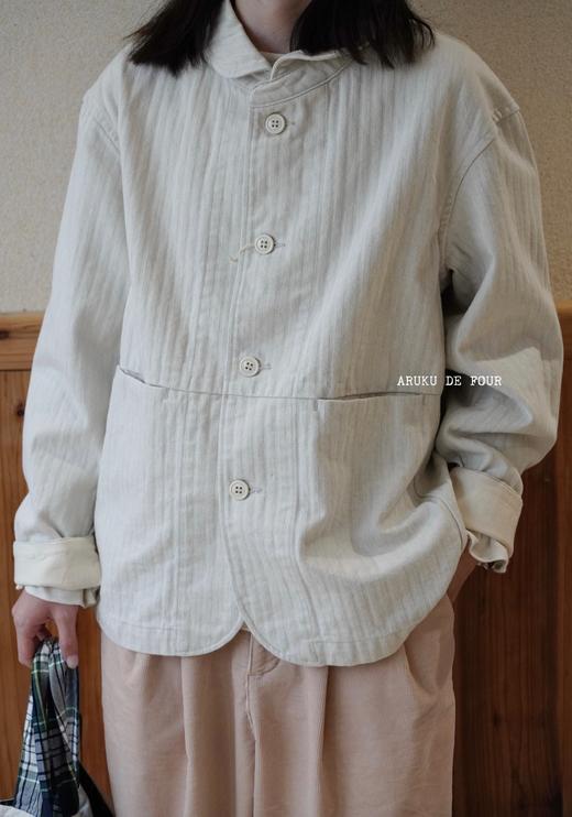 ORDINARY FITS 米色深蓝外套 商品图12