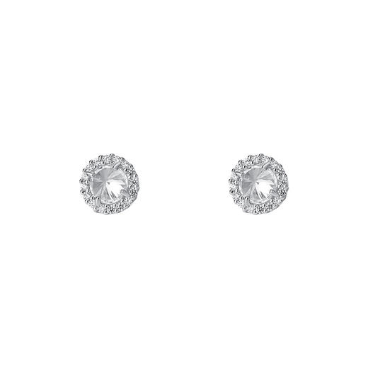 【素娅】S925银镶钻锆石圆形满钻耳饰【YXS-E1631】 商品图4