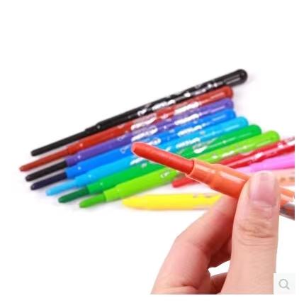 AMOS儿童蜡笔可水洗旋转画笔套装    炫彩油画棒XHR 商品图3