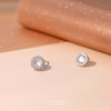 【素娅】S925银镶钻锆石圆形满钻耳饰【YXS-E1631】 商品缩略图3