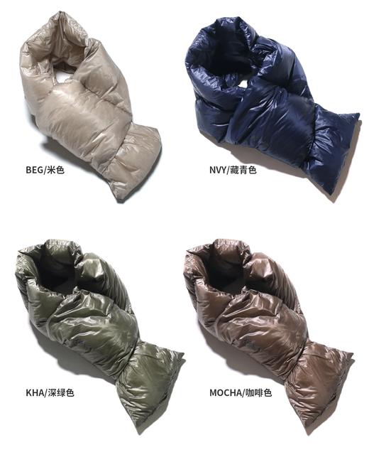 NANGA PORTABLE LIGHT DOWN MUFFLER(UNISEX)便携式轻型羽绒围巾 商品图1