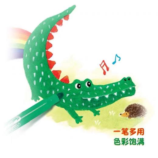 AMOS儿童蜡笔可水洗旋转画笔套装    炫彩油画棒XHR 商品图8