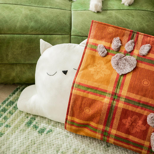 藏猫猫系列多功能靠包沙发床头靠枕 商品图1