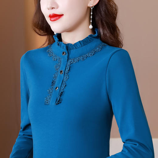 加绒加厚，时尚时髦一体绒保暖洋气打底衫KQL-793 商品图7