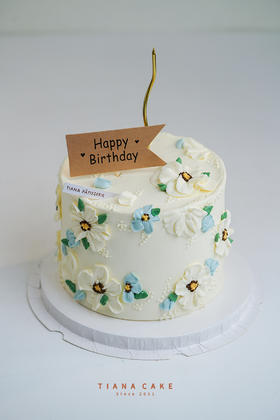 【ins风韩式奶油裱花蛋糕】和风清露